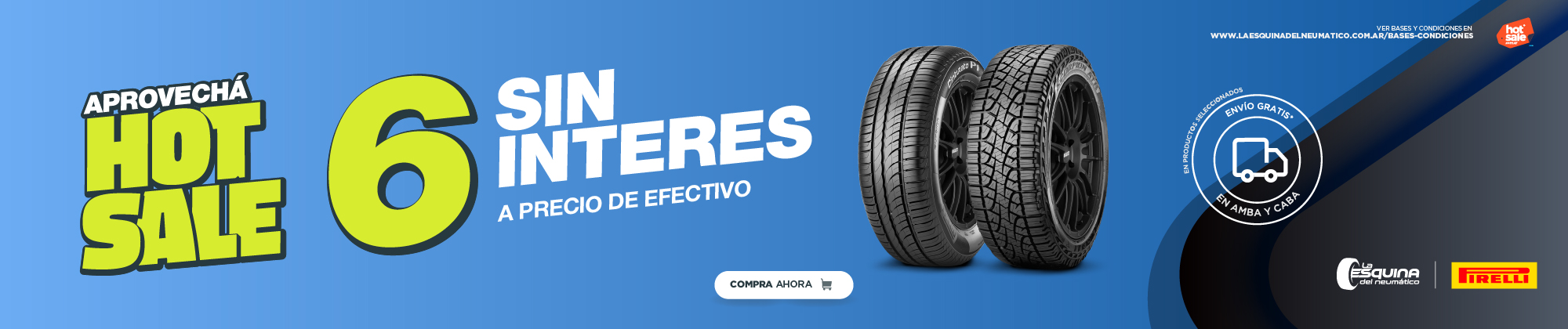 Hot Sale: hasta 6 cuotas sin interés Hot Sale: hasta 6 cuotas sin interés