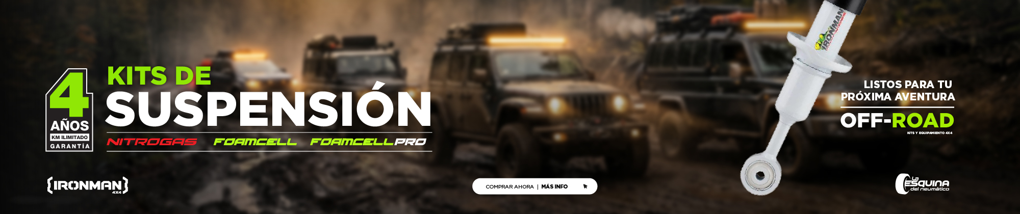 Kit de suspensión - Línea OFF-ROAD | La Esquina del Neumático